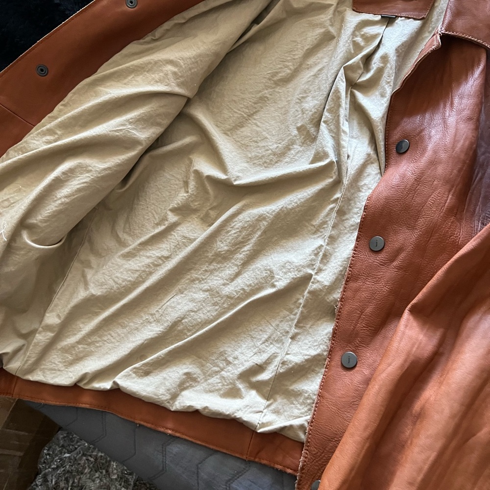 John Varvatos vintage calf skin jacket size 50.  Fits medium to a sm. Large - Picture 4 of 4